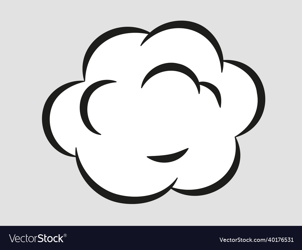 Comic style speed element bad smell smoke cloud Vector Image