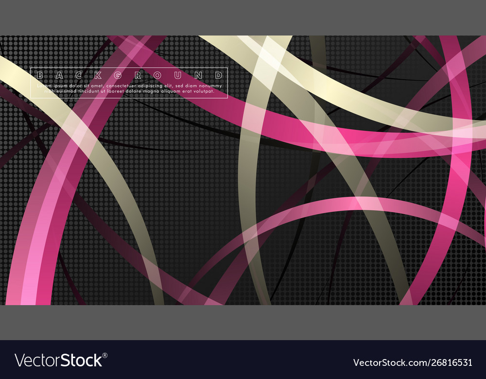 Curved abstract design with background Vector Image Curved abstract design with background