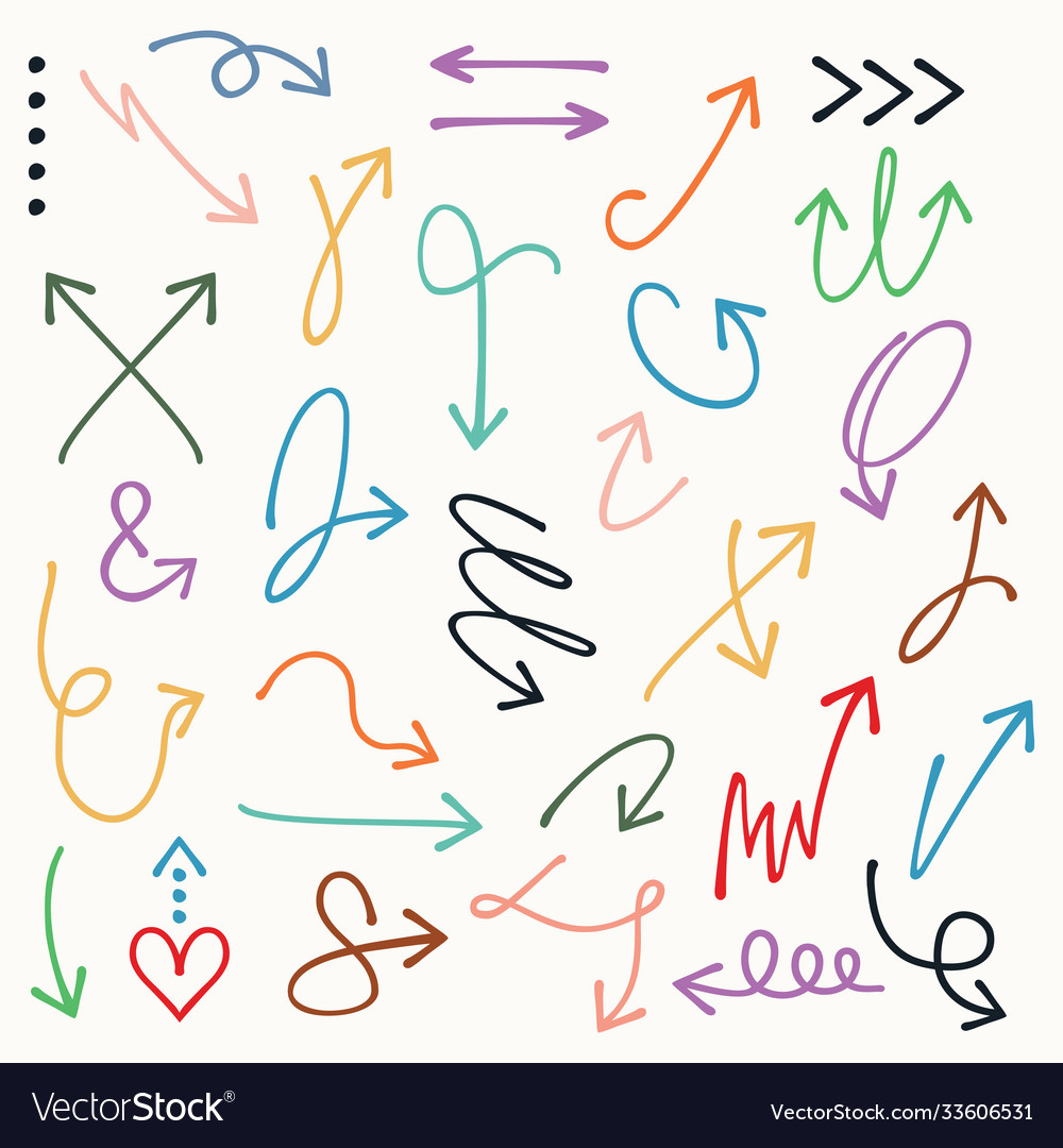 Curved Arrows & Directional Pointers