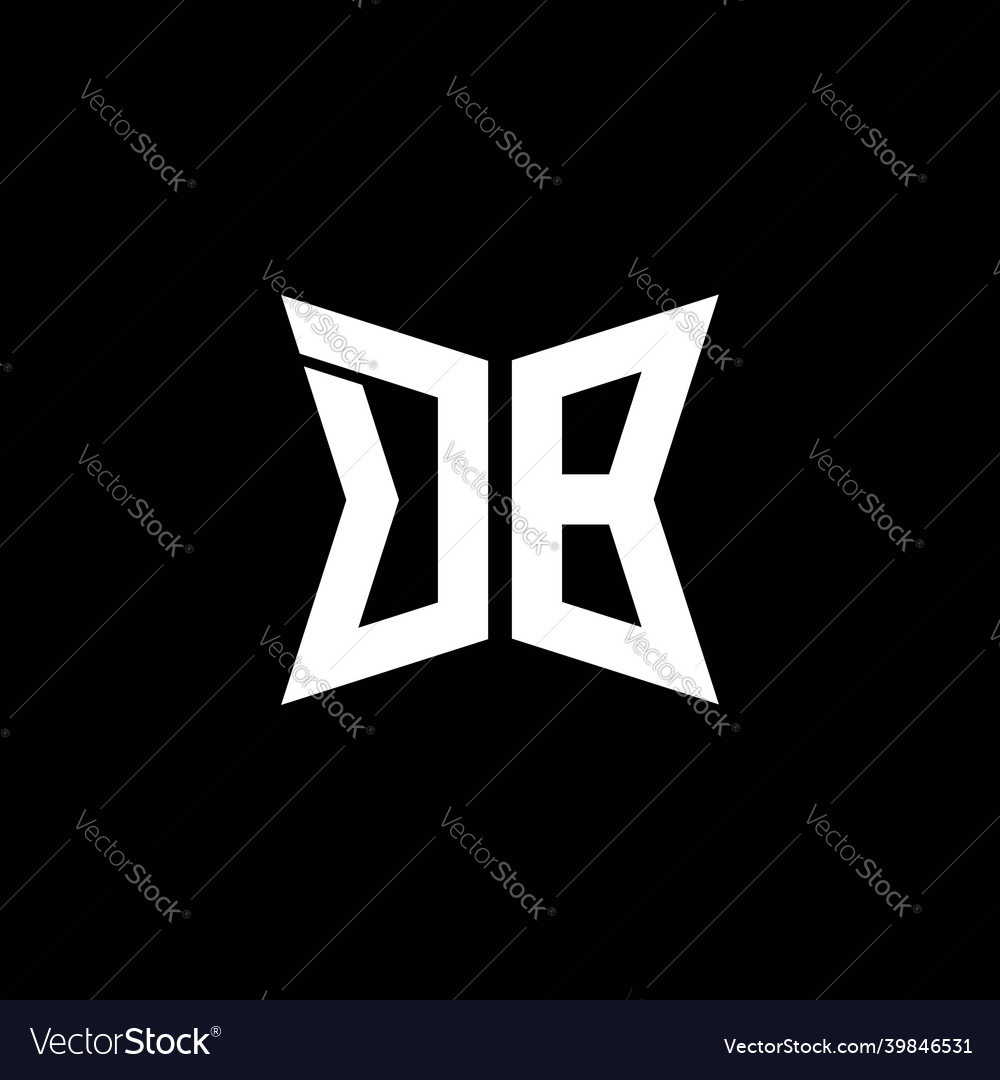 Db logo monogram geometric shape style