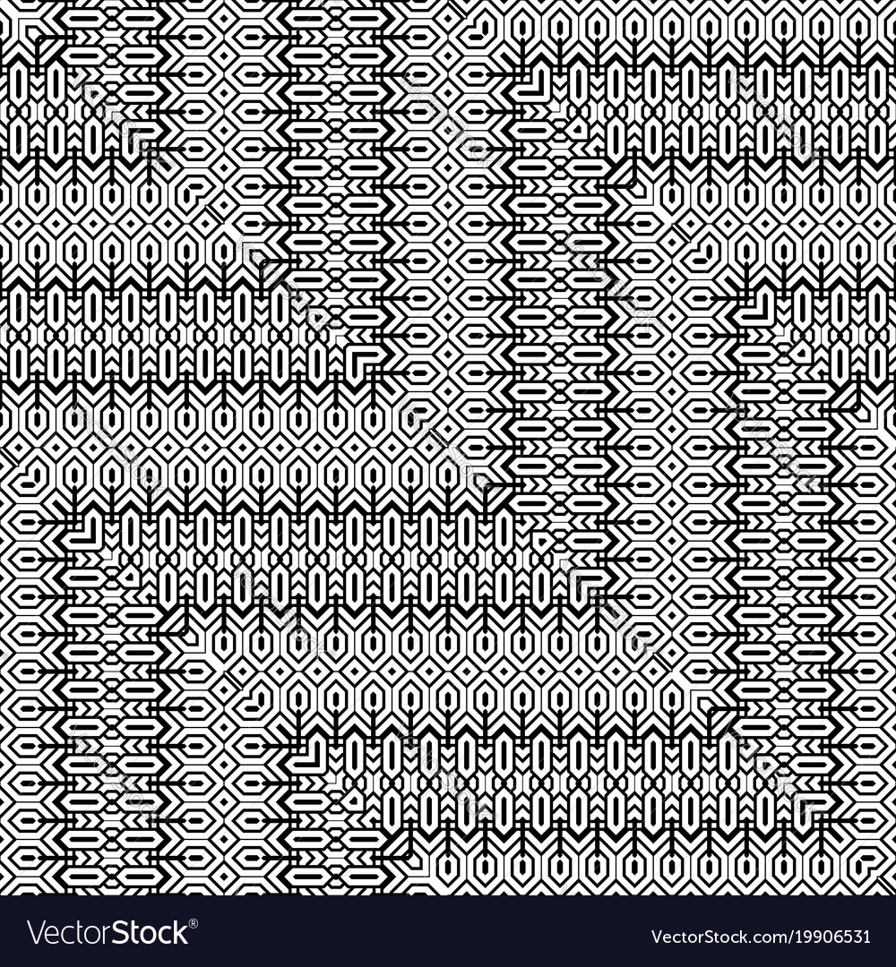 Design seamless monochrome zigzag pattern
