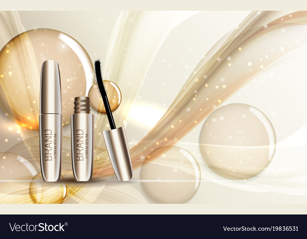 Fashion design makeup cosmetics product template