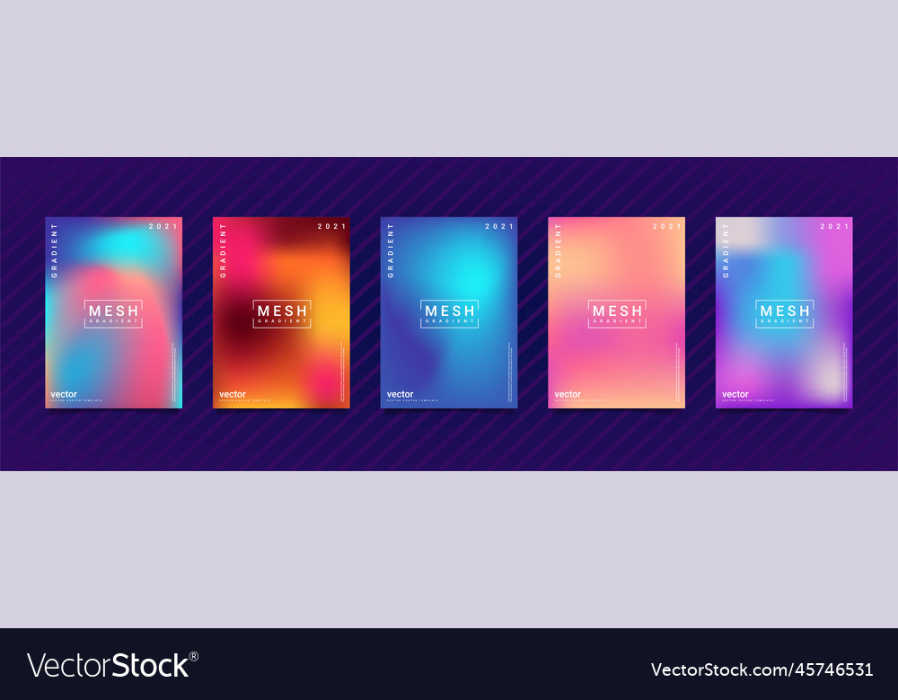 Gradation background set suitable