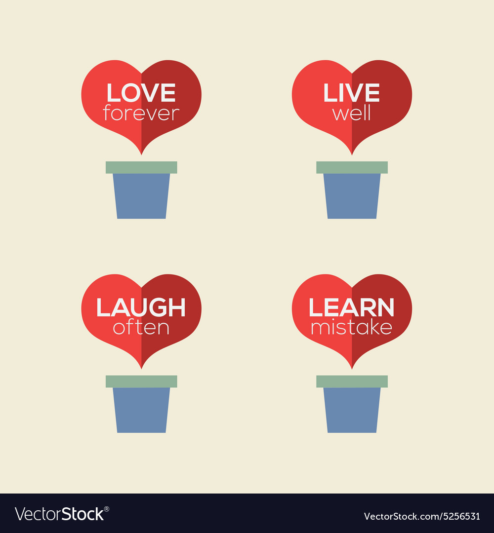 Learning by heart. Love Live laugh poster.