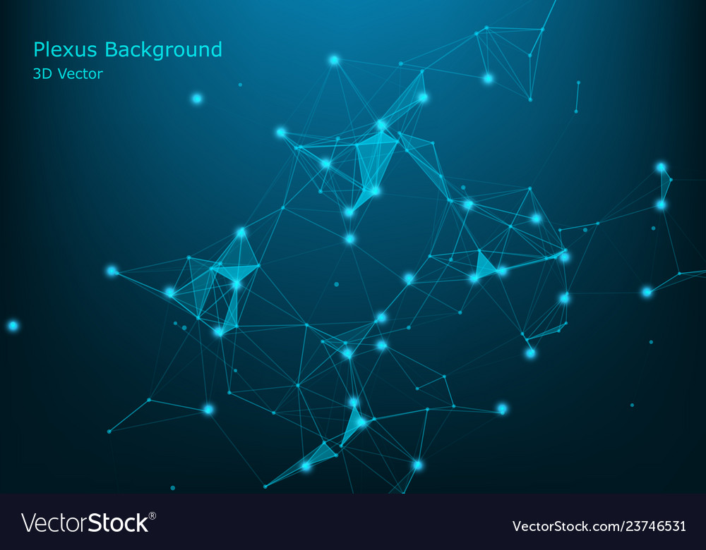 Network connection dots and lines technology vector image Network connection dots and lines technology