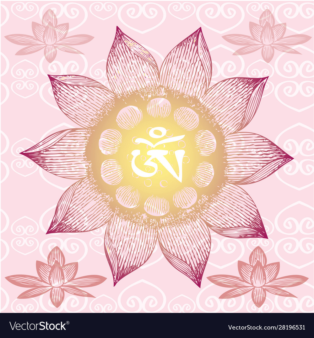 Om designlotus blume vector image Om designlotus blume