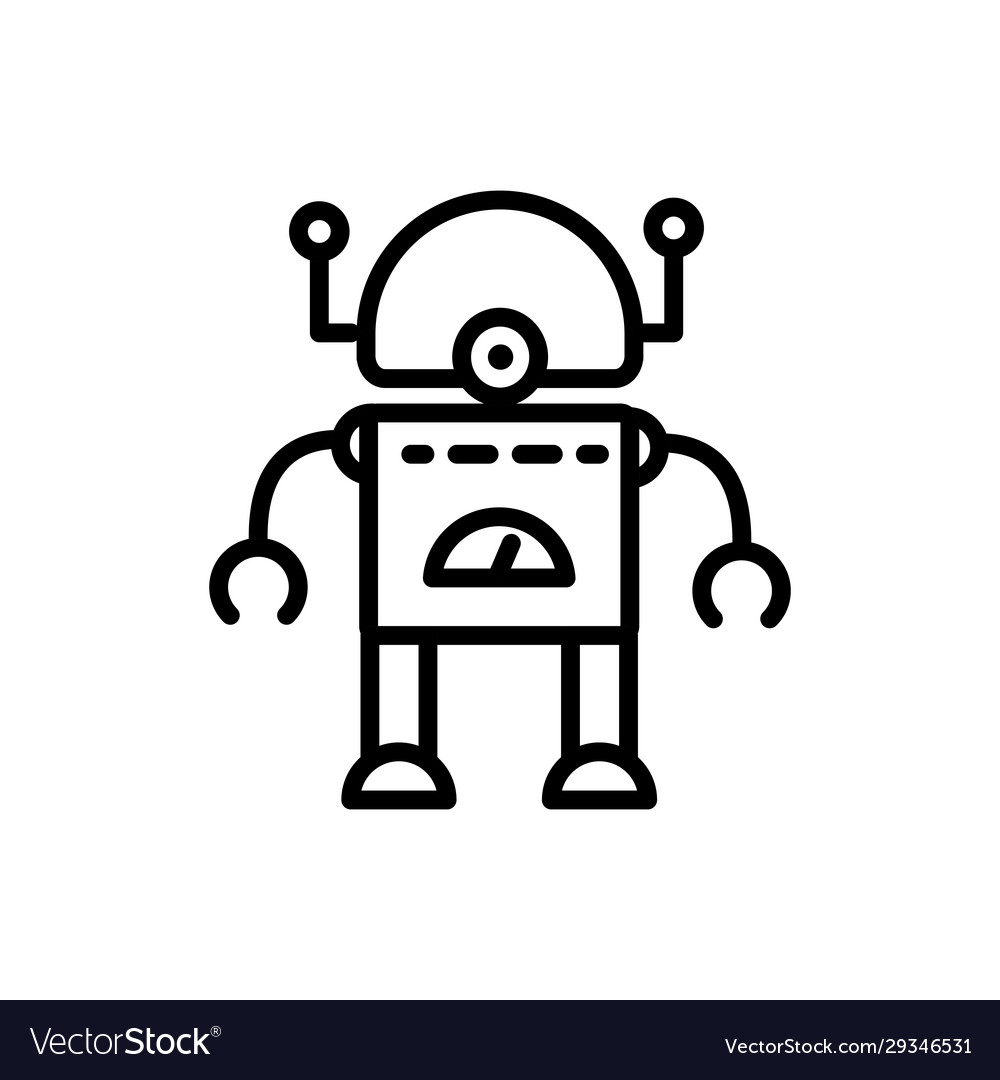 Robot android technology character artificial