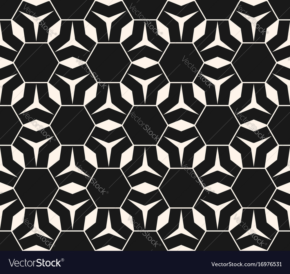 Seamless pattern triangles rhombuses hexagons