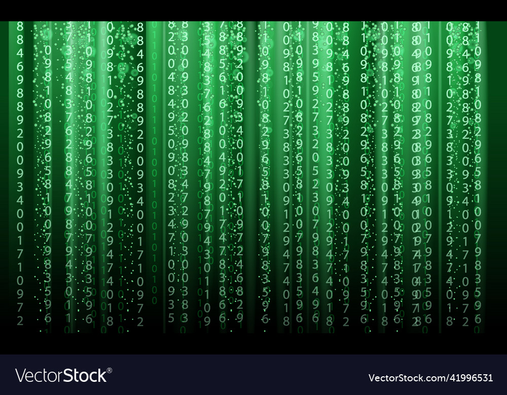 Technology abstract background matrix style vector image Technology abstract background matrix style