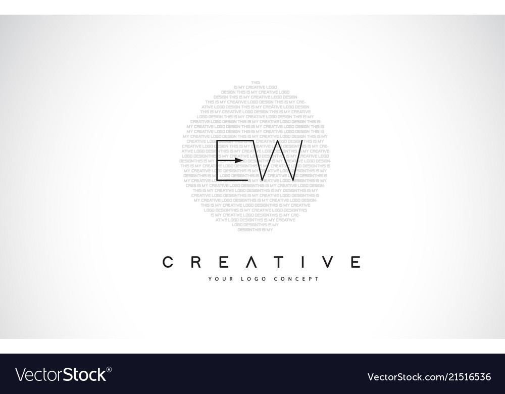 Ew e w logo design with black and white creative