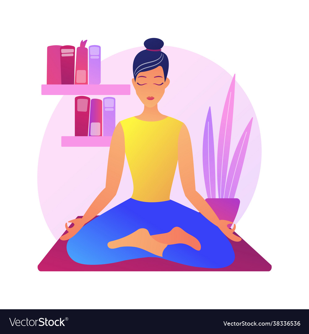 Home yoga abstract concept