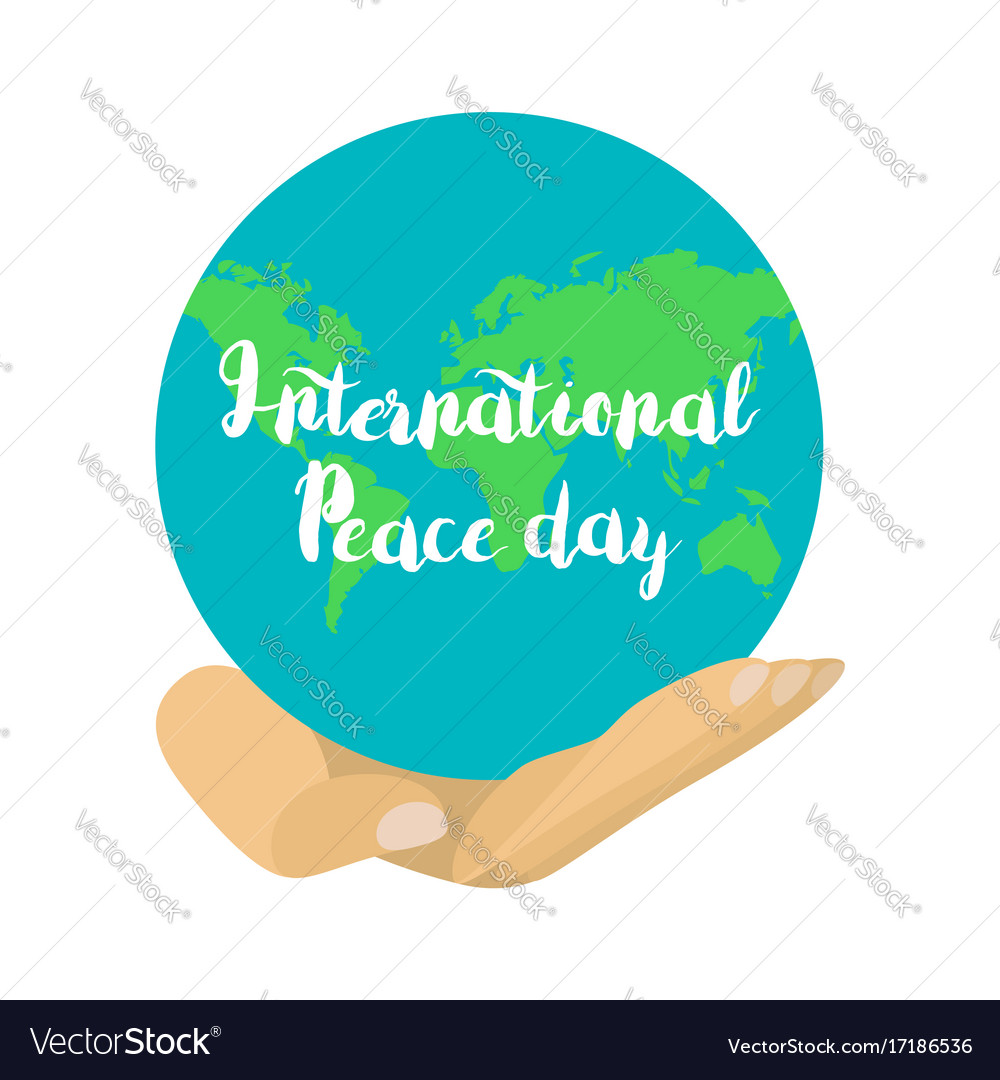 International peace day Royalty Free Vector Image