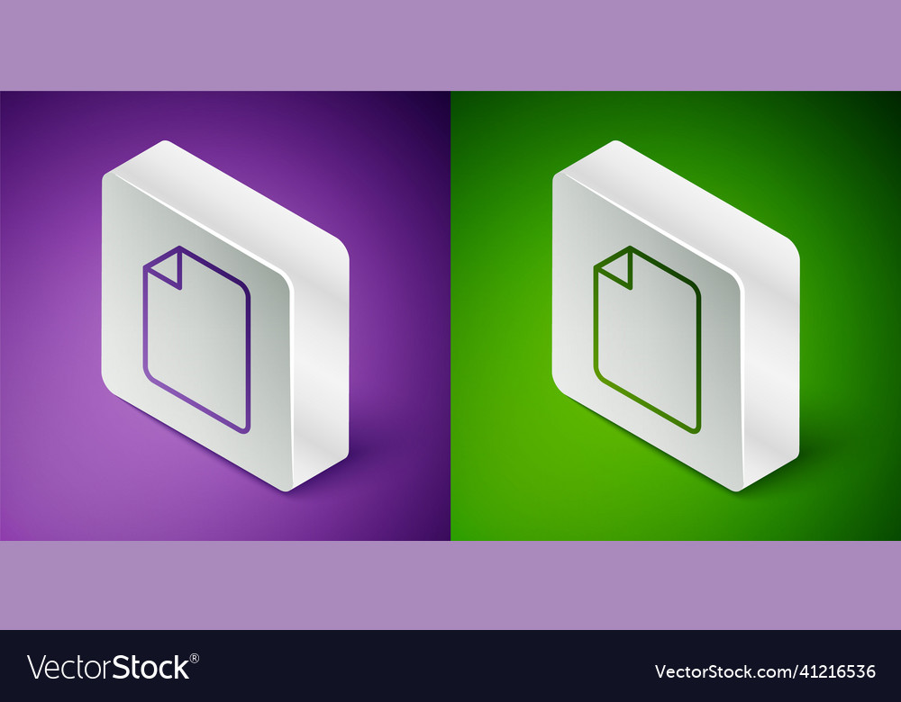 Isometric line file document icon isolated