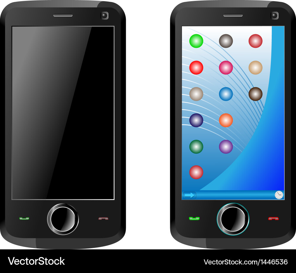 Mobilcomm Vector Mobile communicator Royalty Free Vector Image - VectorStock