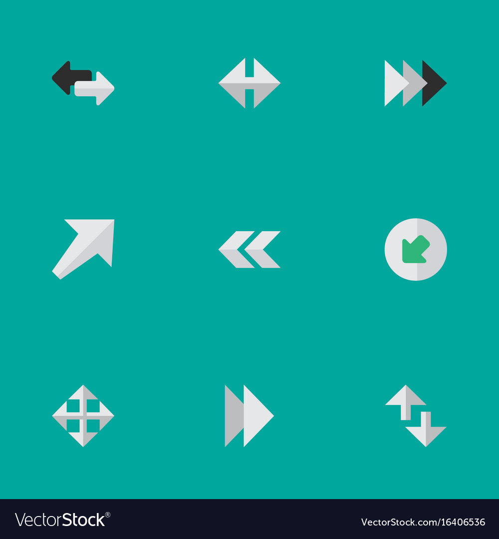 Set of simple indicator icons