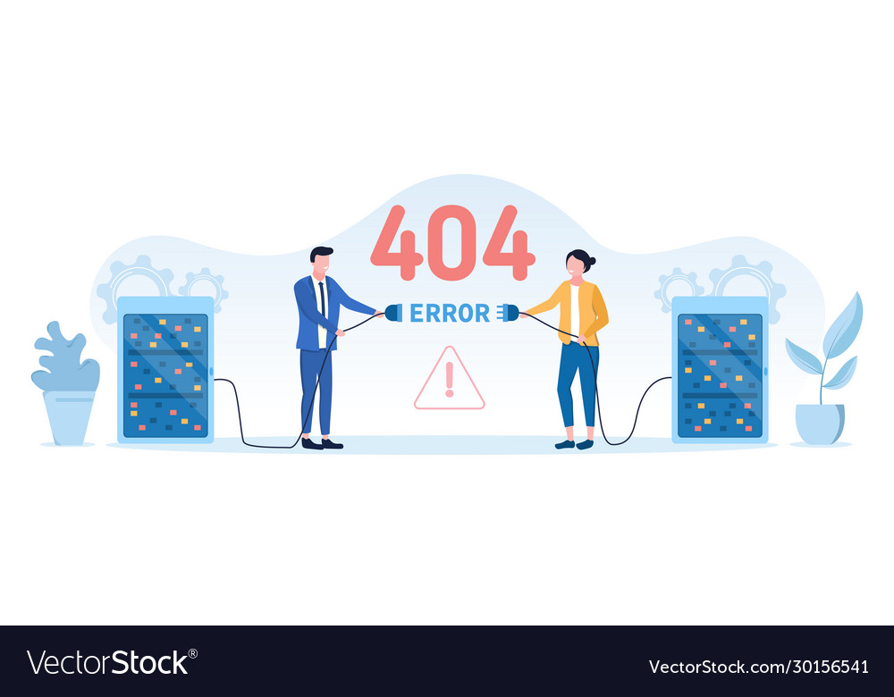 404 internet web page error - not found concept vector image 404 internet web page error - not found concept
