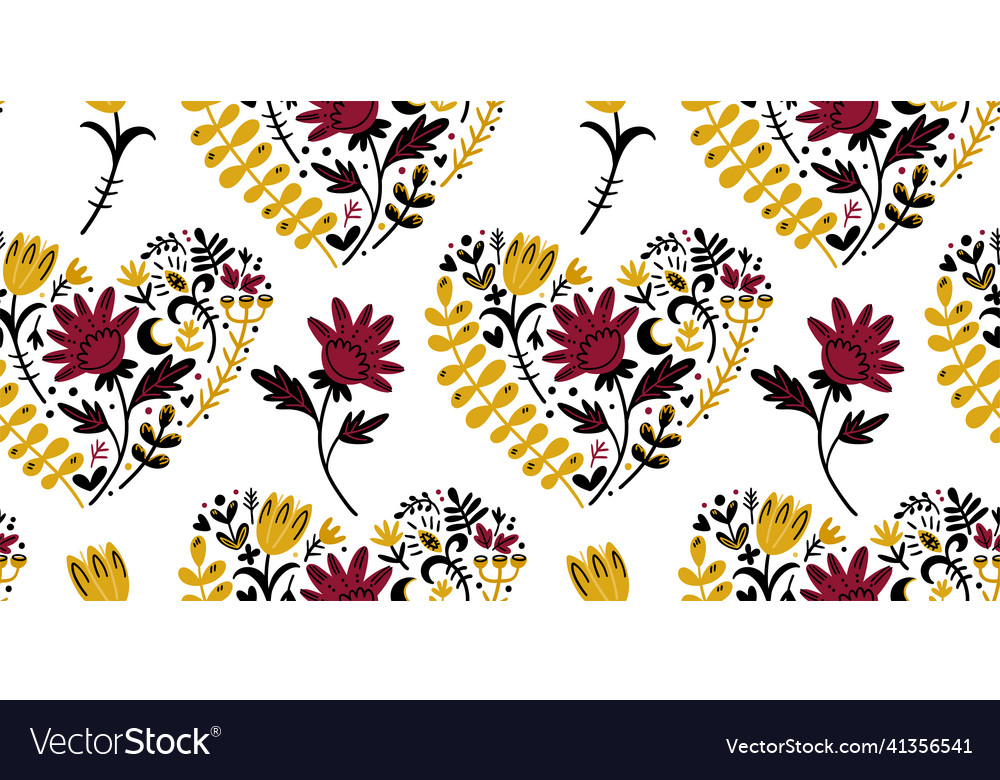 A botanical seamless pattern vector image A botanical seamless pattern