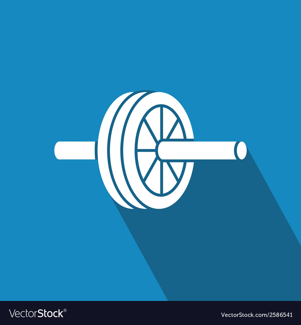 Abstract fitness object with shadow effect