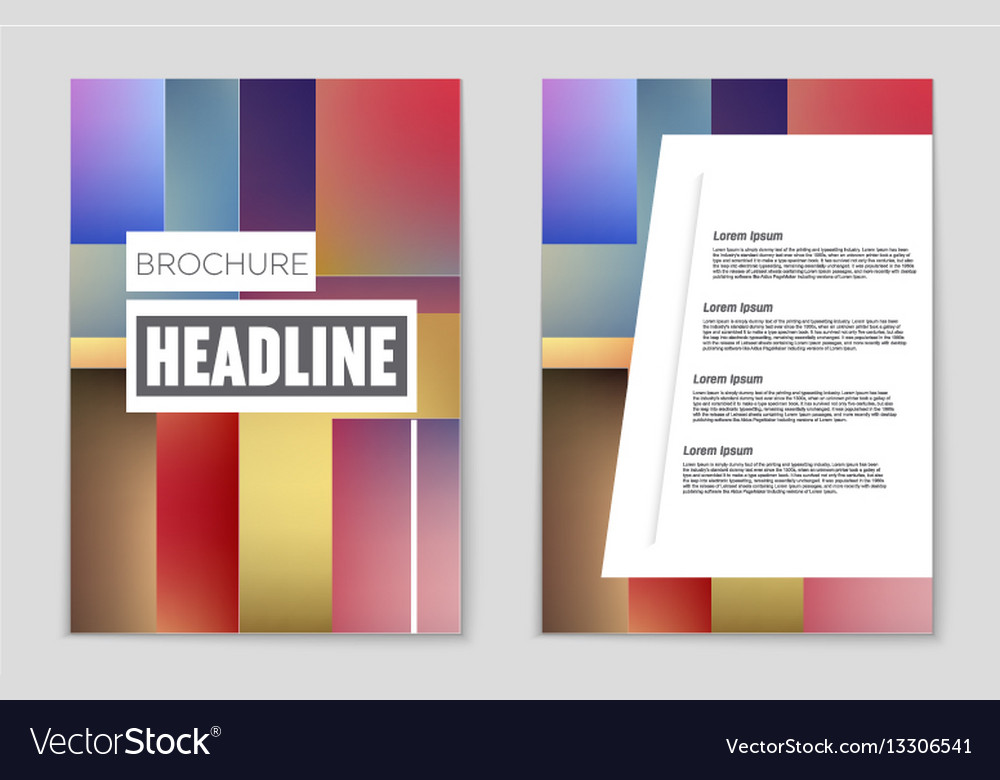 Abstract layout background set for art
