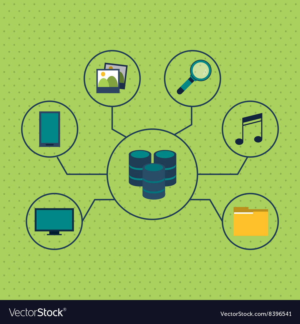 Data center icon set design