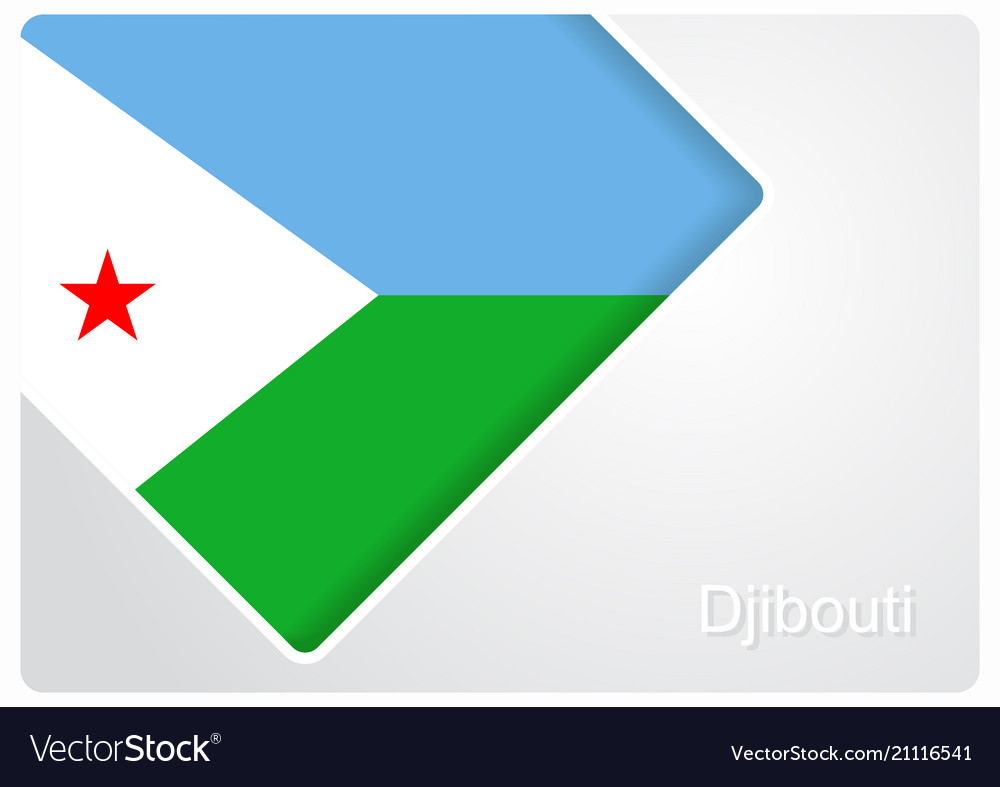 djibouti flag design background royalty free vector image