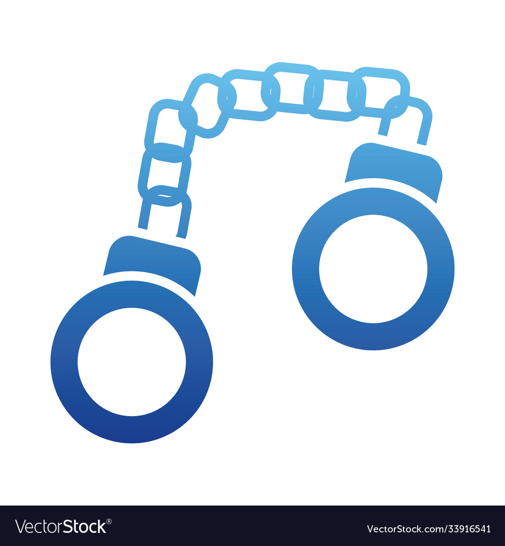 Handscuffs icon image gradient style