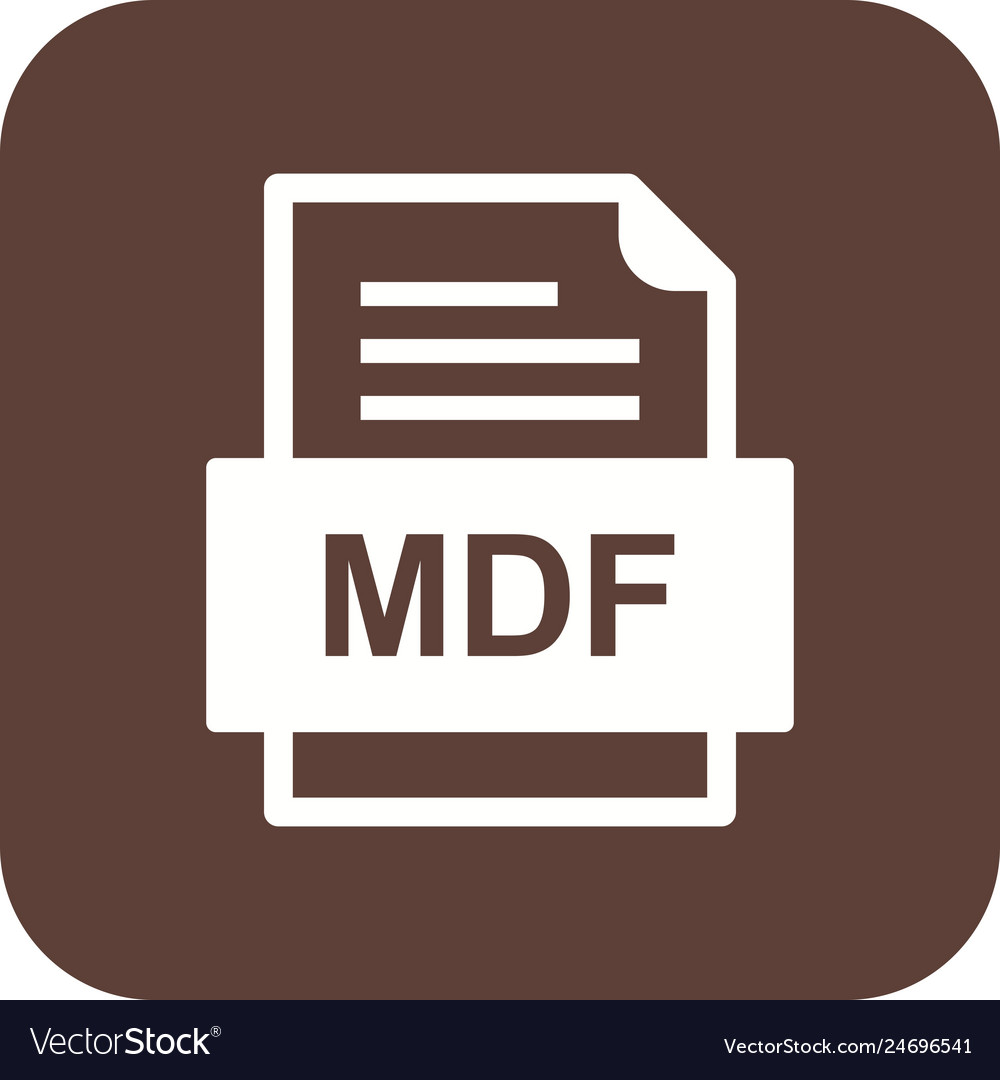 Mdf file document icon