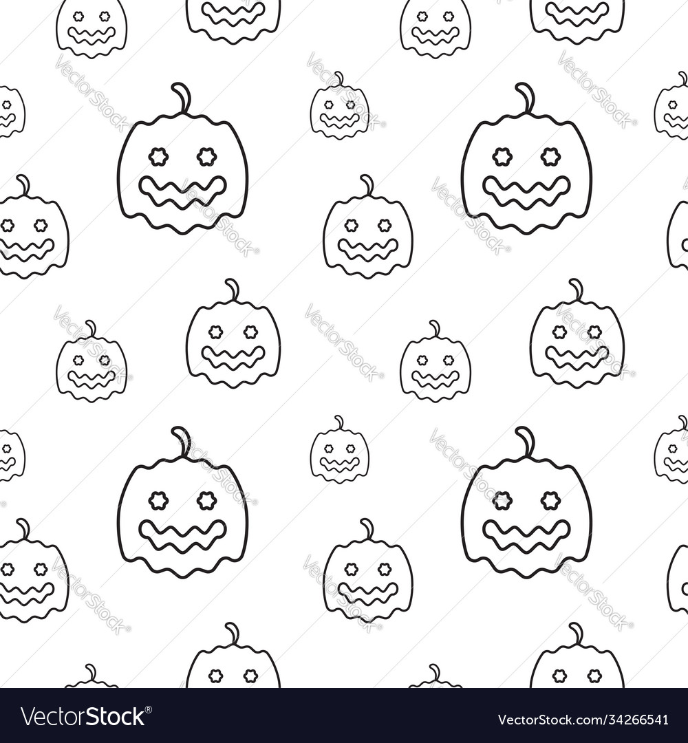 Pumkins texture seamless pattern design template