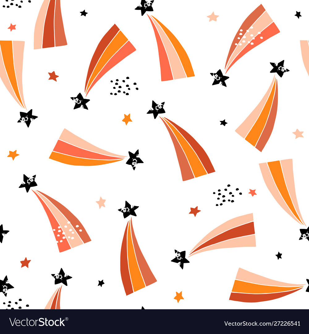 Retro Comet Pattern - Kids Texture