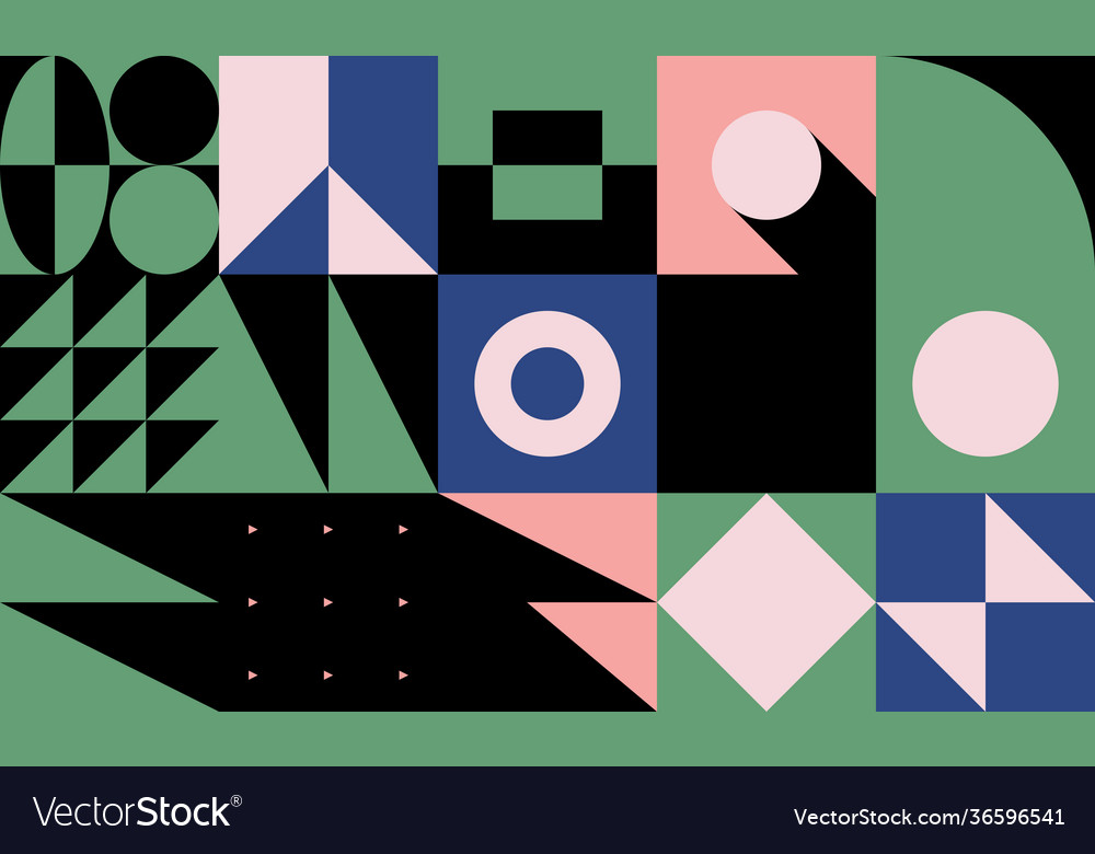 Ungewöhnliche abstrakte geometrische Kunstwerkezusammensetzung vector image Ungewöhnliche abstrakte geometrische Kunstwerkezusammensetzung