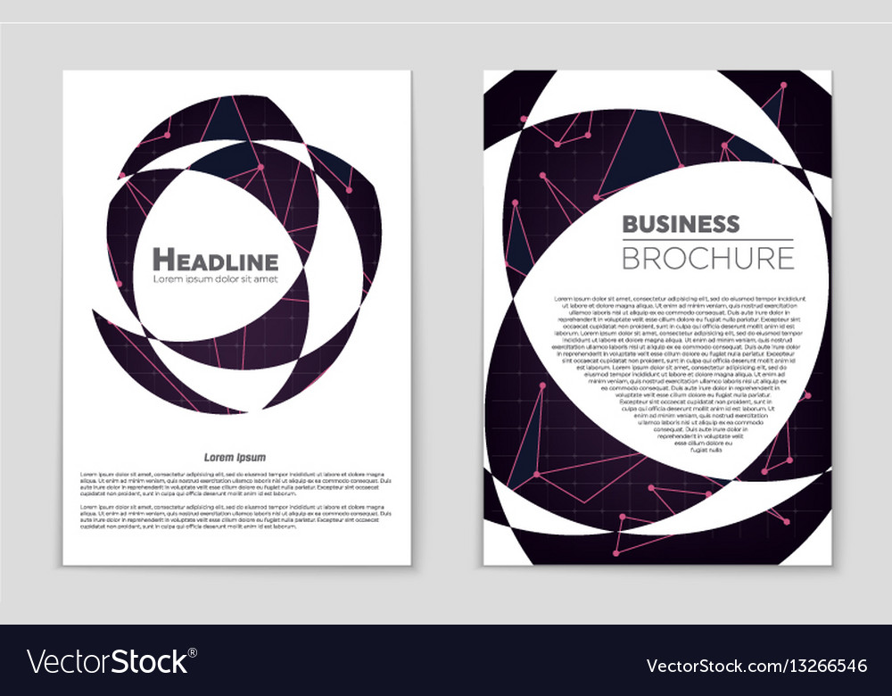 Abstract layout background set for art