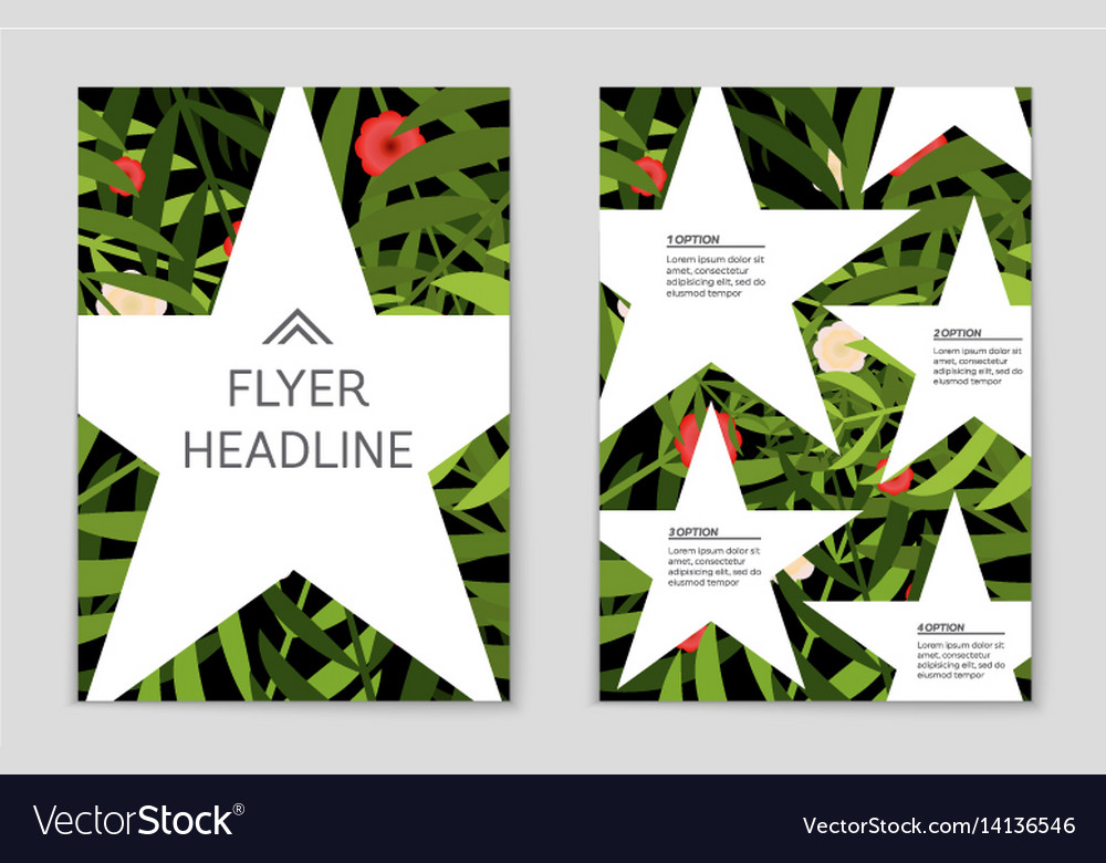 Abstract layout background set for art
