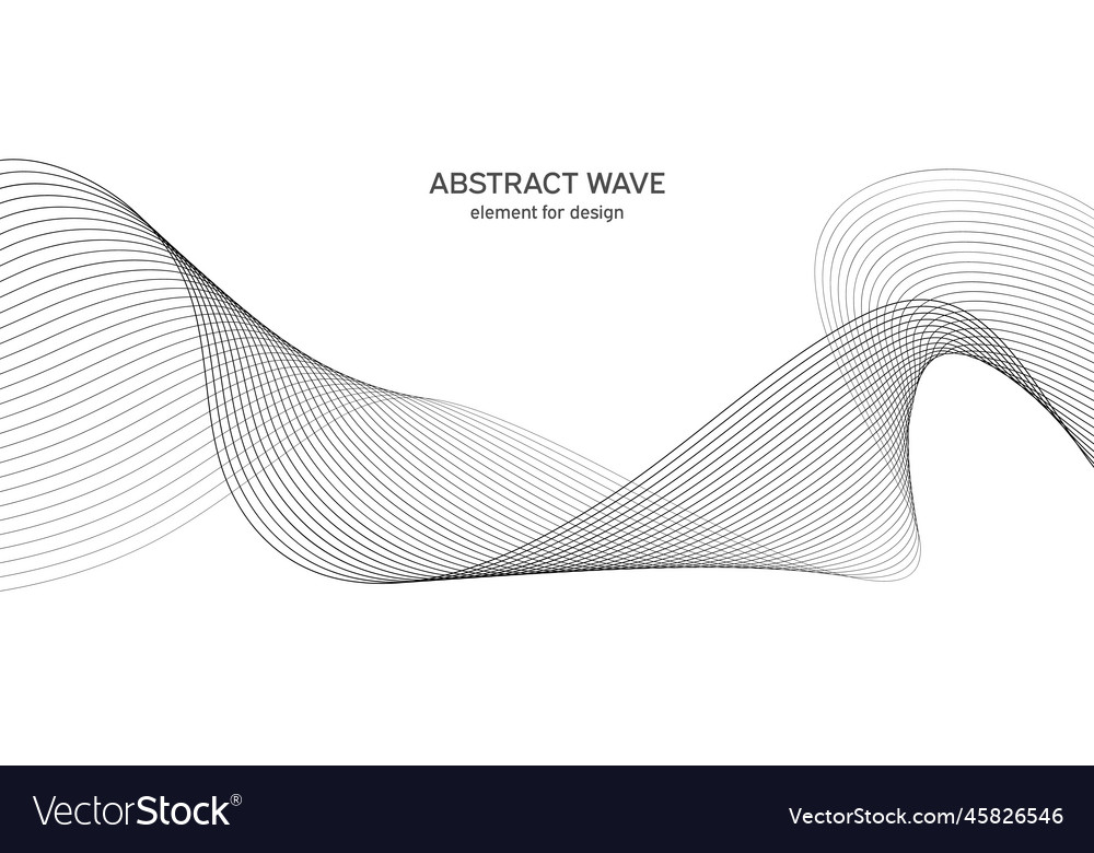 Abstract wave element for design digital vector image Abstract wave element for design digital