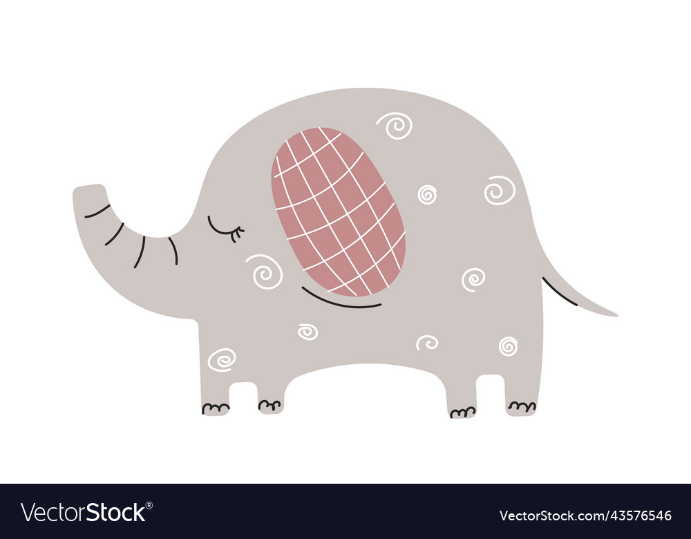 Adorable elephant icon Royalty Free Vector Image