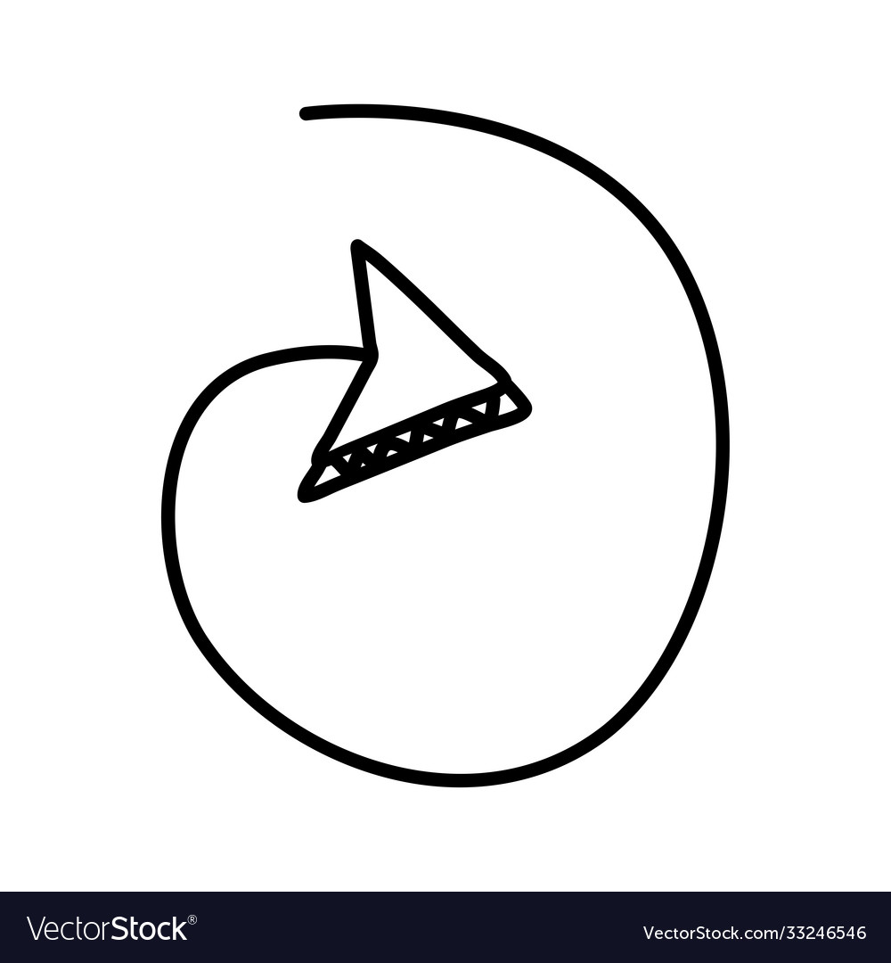 Arrow thin direction reload line style icon