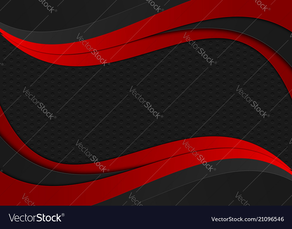 Dynamic Red & Black Wave Texture