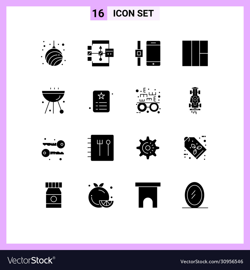 Group 16 solid glyphs signs and symbols