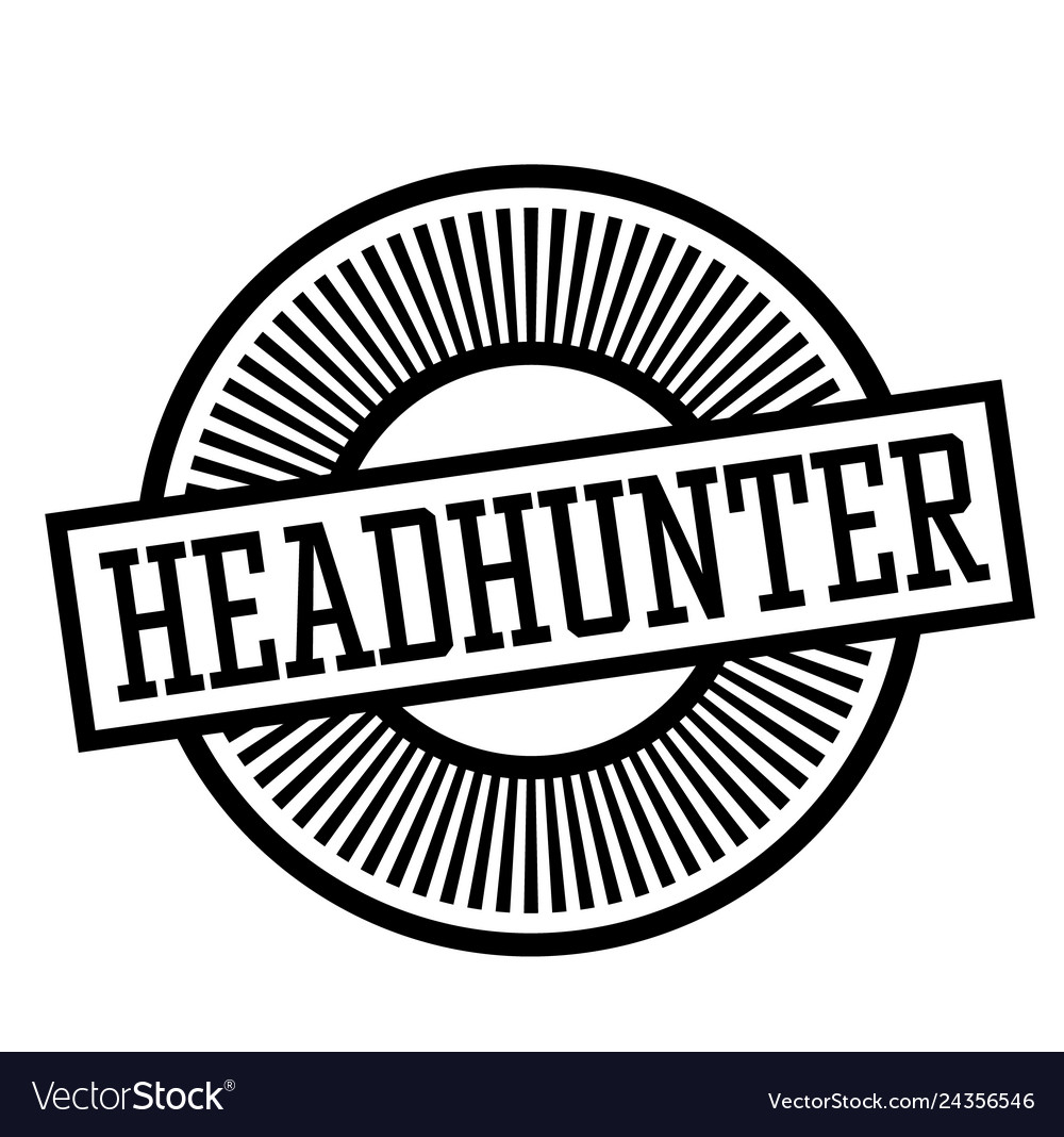 Headhunter stamp on white