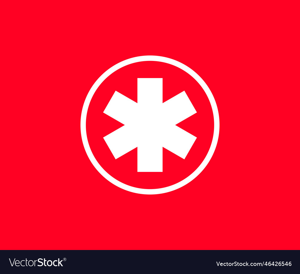 Medical icon logo design template