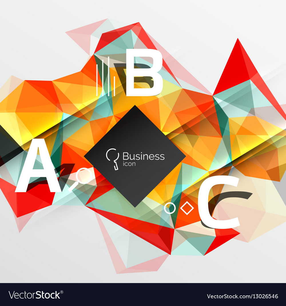 Polygonal triangle abstract background