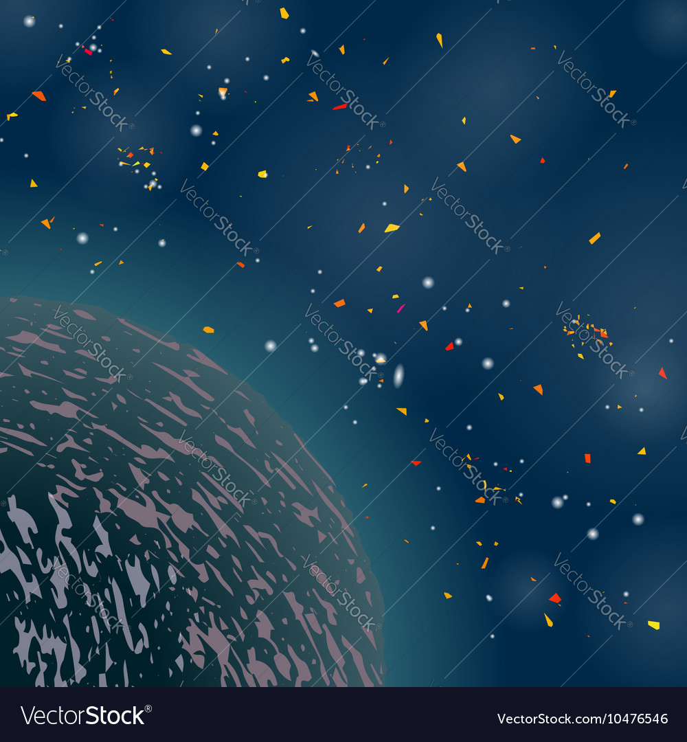 space background universe filled with stars vector image