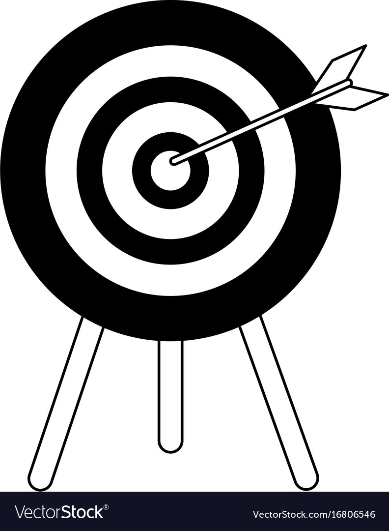 Target Icon - Bullseye with Dart