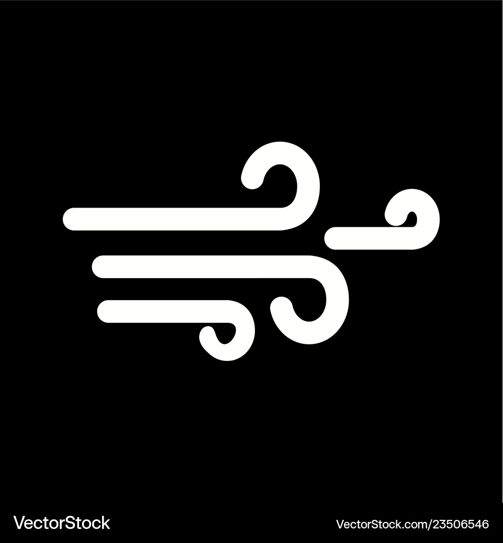 Wind icon Royalty Free Vector Image - VectorStock