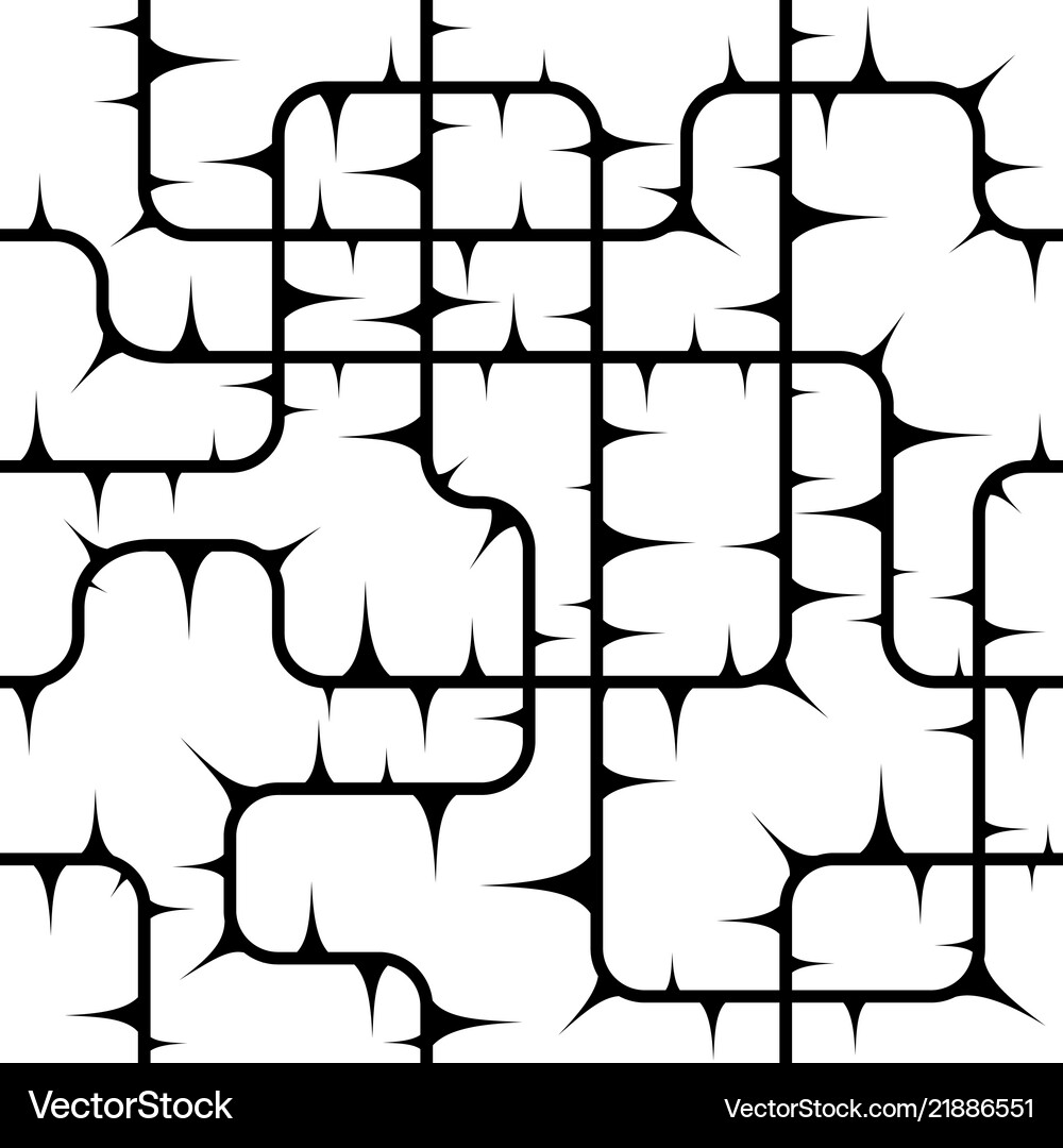 Bush over white abstract floral seamless Vector Image