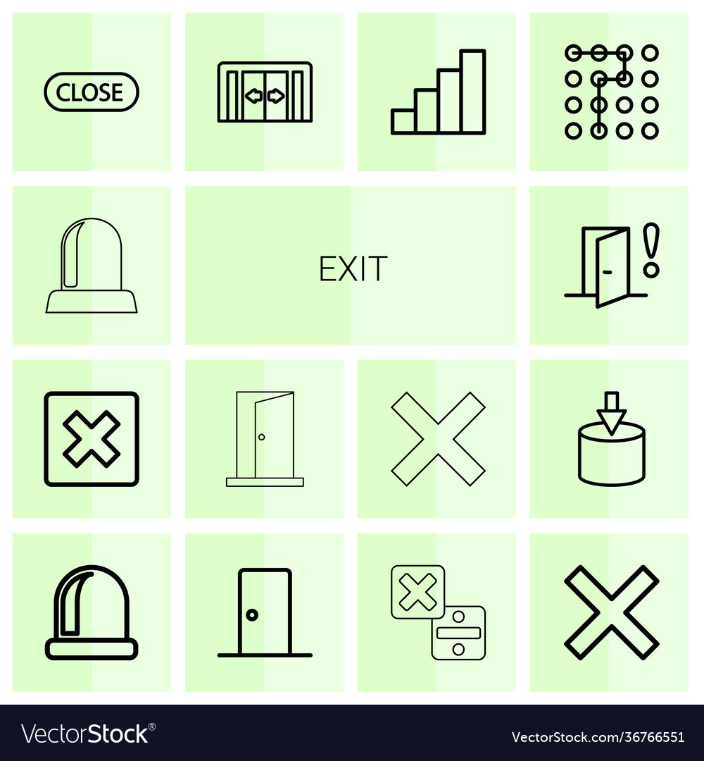 Exit icons