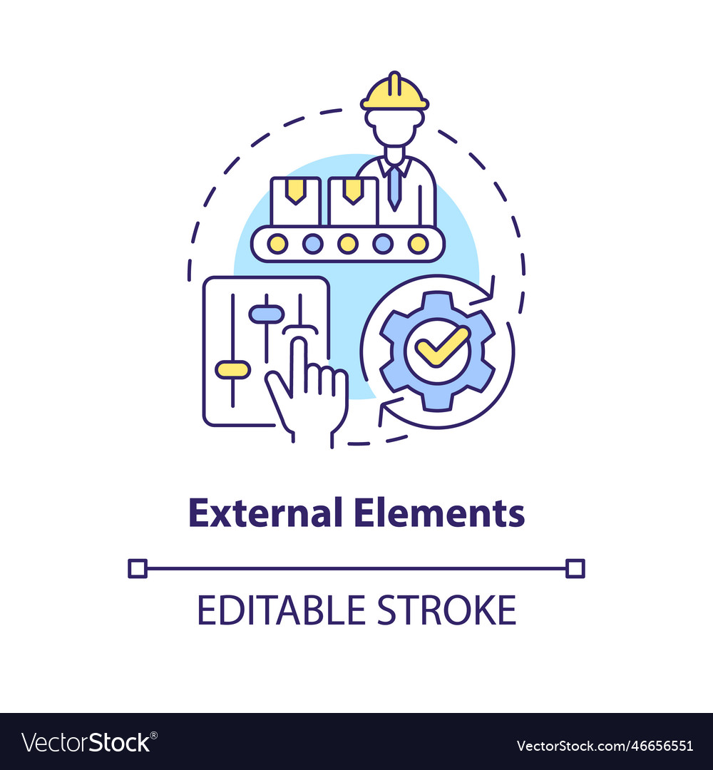 External elements concept icon