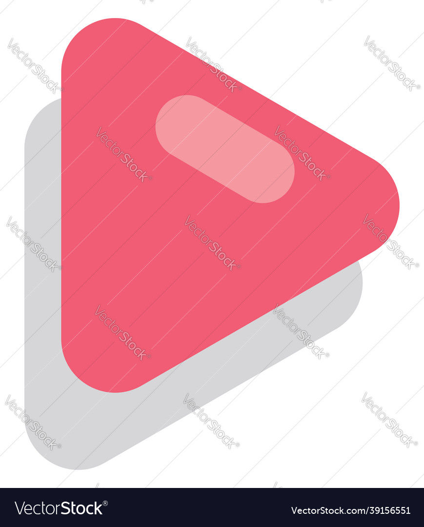 Premium Vector  Cute pink play now button vector illustration on white  background play now icon