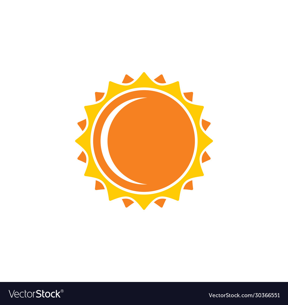 Sun related icon on background for graphic and web Vector Image Sun related icon on background for graphic and web