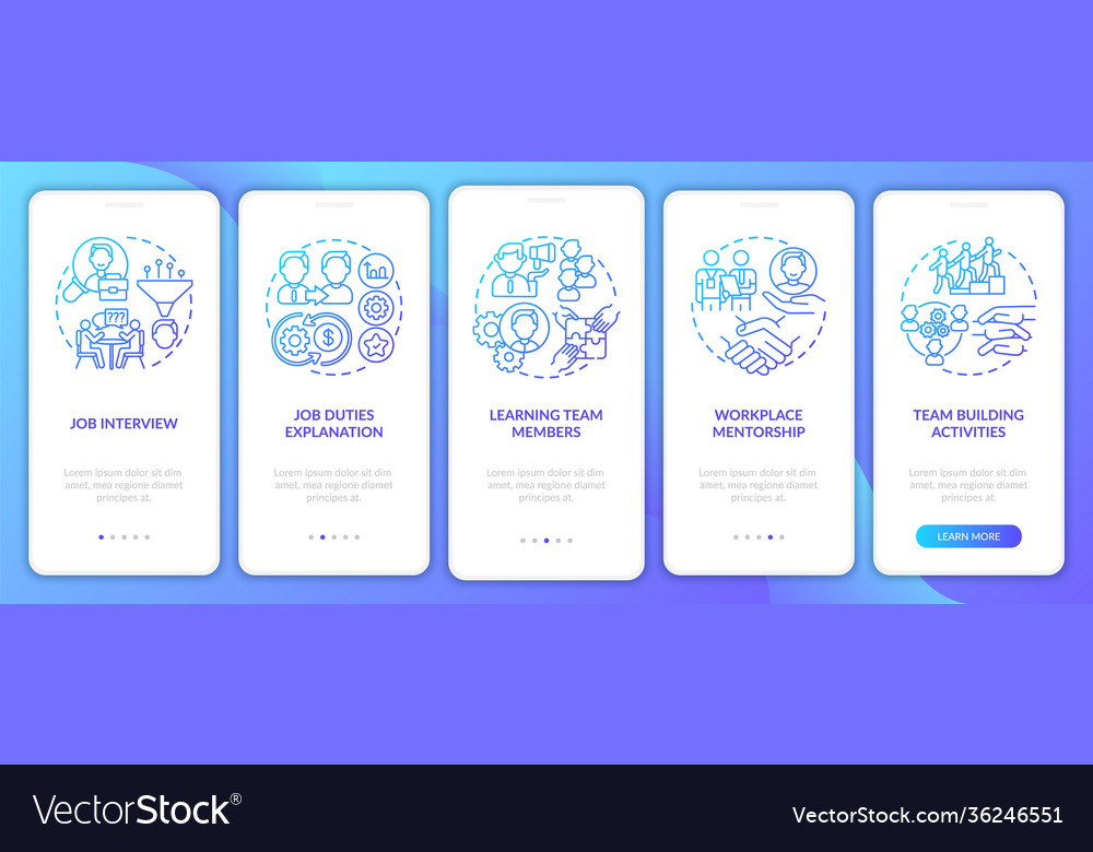 Team Onboarding Mobile App - Learning Steps