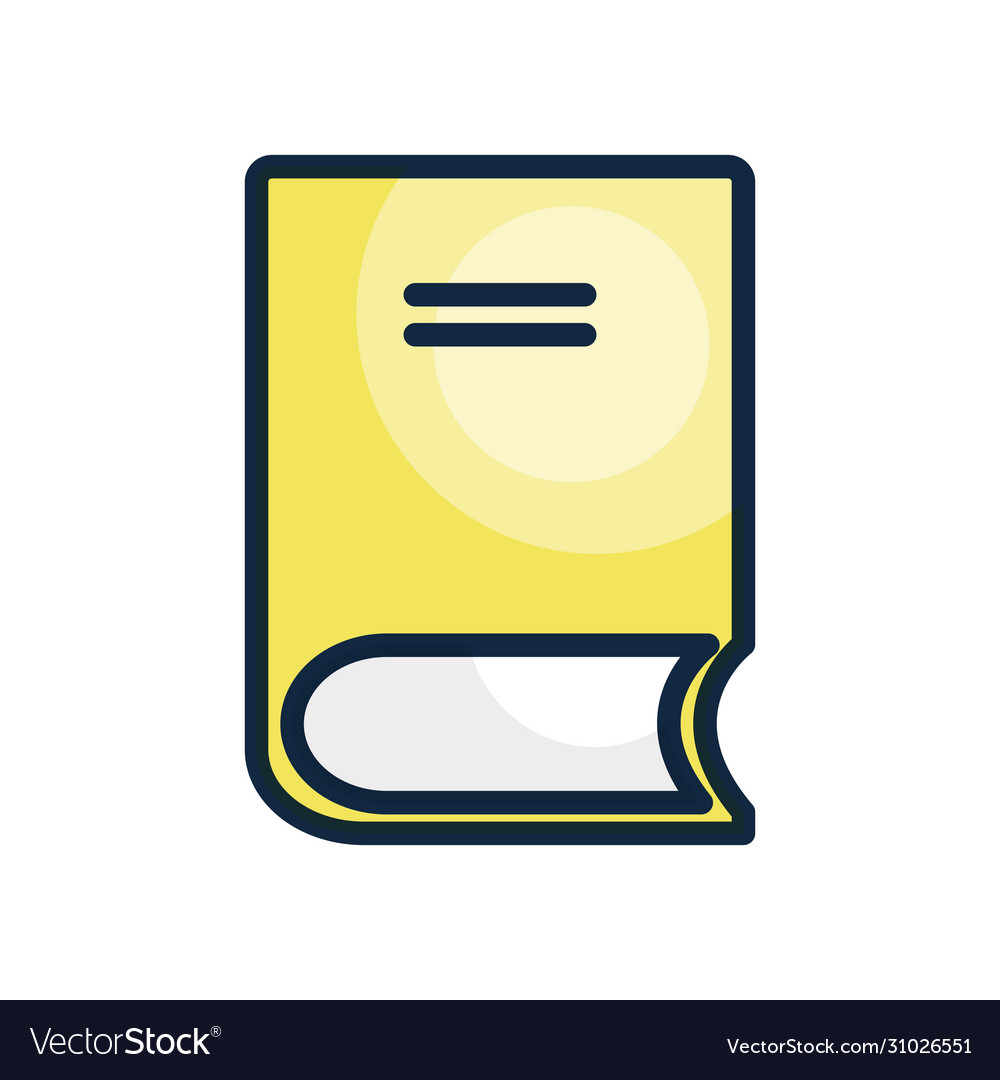 User interface concept book icon line color